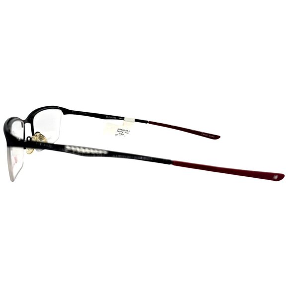 New Balance NB506 Stainless Steel Semi-Rimless Eyeglass Frame Black & Red - Picture 3 of 6